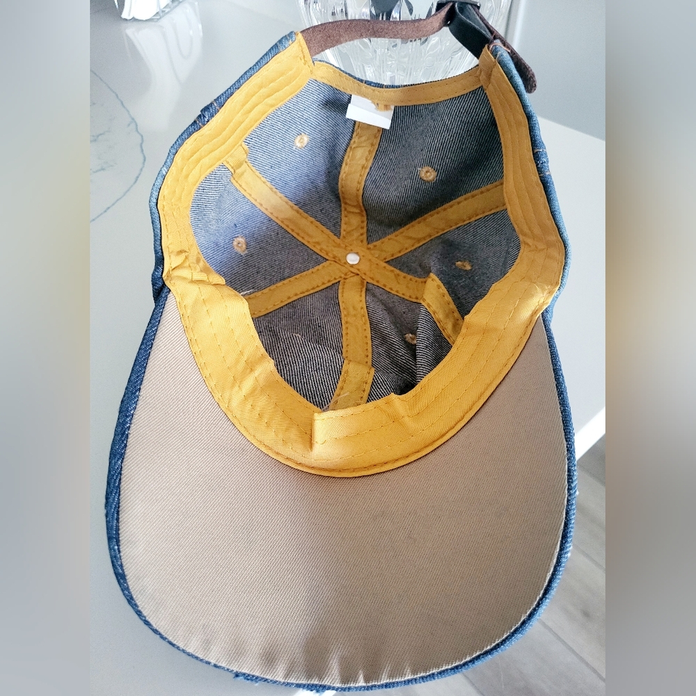 Denim Butterfly Rhinestone Baseball Hat, Adjustable - Picture 14 of 14